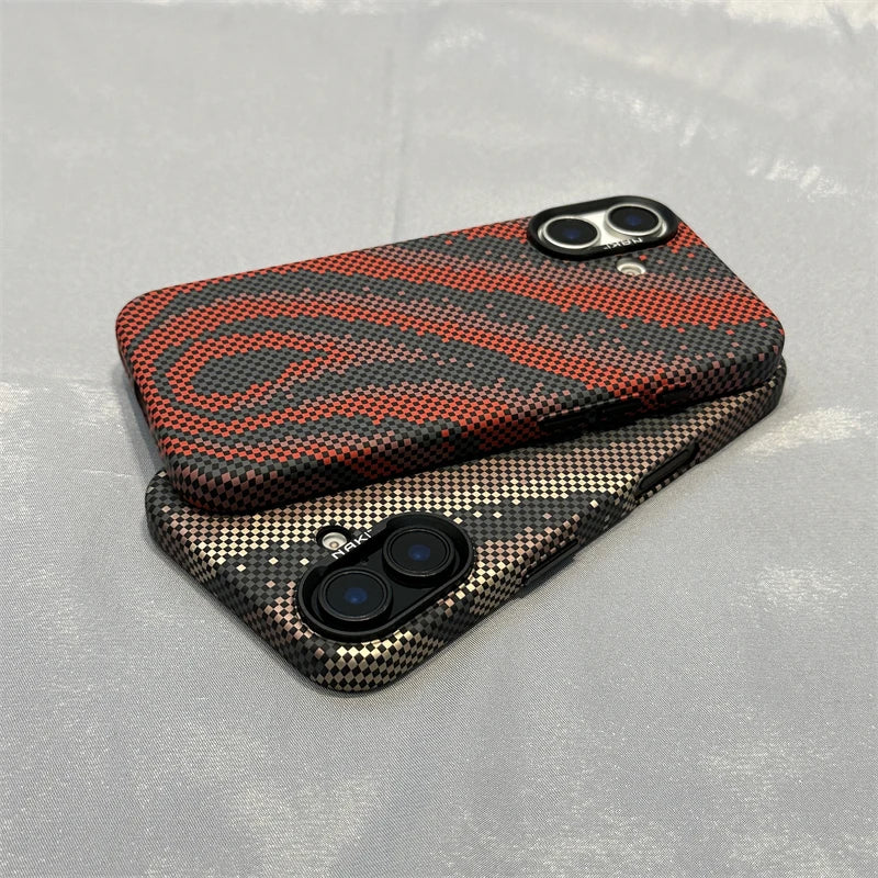 Abstract Flame Texture MagSafe Phone Case for iPhone 16 16pro max 15 Pro 14 Magnetic Wireless Charging Ultrathin Hard PC Cover