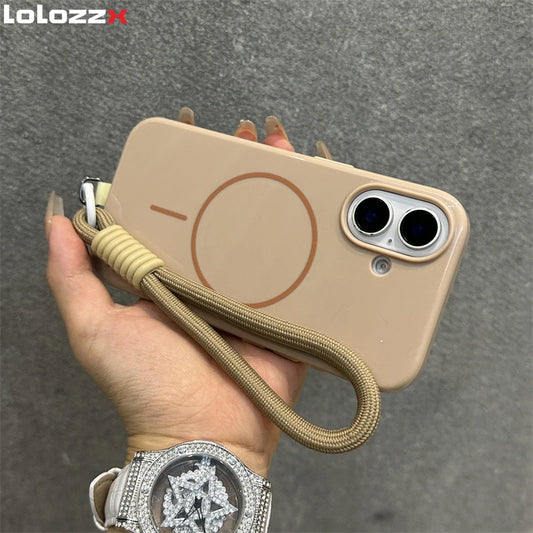 With Camera Control Button Magnetic Cases For iPhone 16 Pro Max 16 Plus For MagSafe Wireless Charge Acrylic Hard Slim Cover